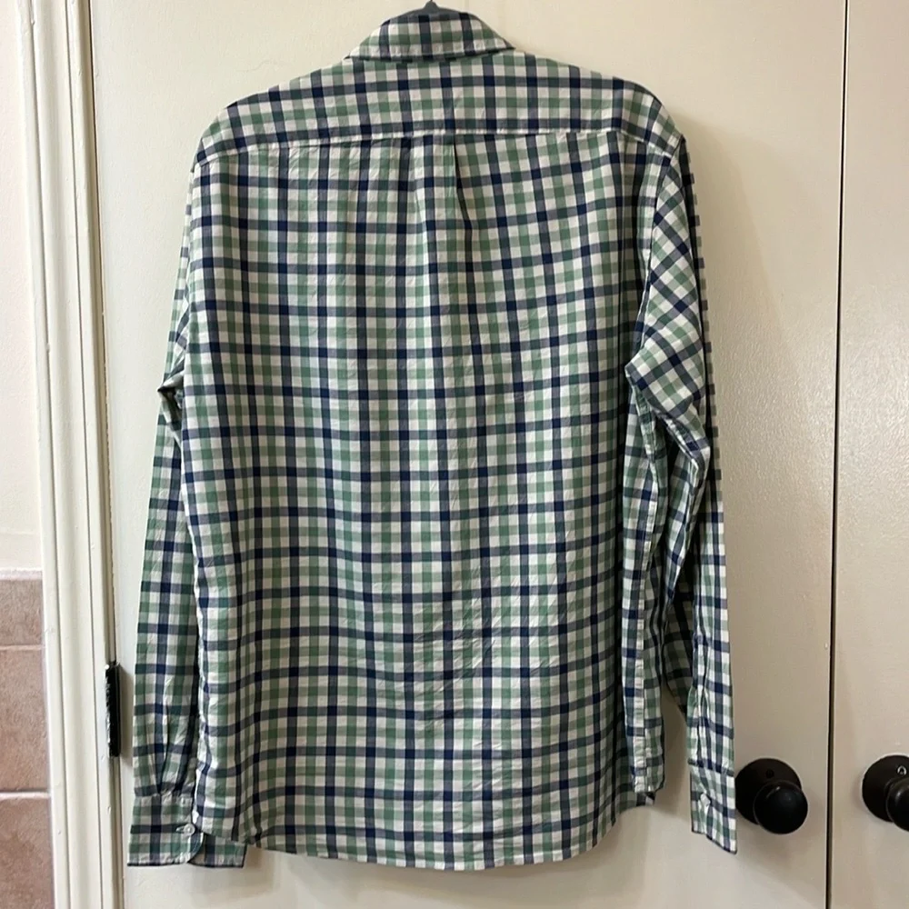 J. Crew Secret Wash Organic Cotton Slim Shirt Large